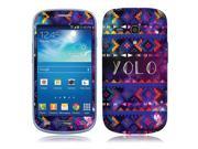 Samsung Galaxy S III mini S3 mini i8190 Vinyl Decal Sticker Aztec You Only Live Once Yolo