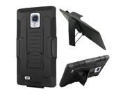 Samsung Galaxy S 4 IV I9500 I9505 I337 Hard Cover and Silicone Protective Case Hybrid Robot Black Stand w Holster