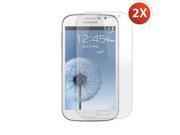 Samsung Galaxy Grand Duos I9080 I9082 2X Custom Fit Clear Screen Guard Protector