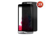 LG G3 mini Vigor D725 2X Custom Fit Privacy Screen Guard Protector