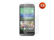 HTC One Remix One Mini 2 5X Custom Fit Clear Screen Guard Protector