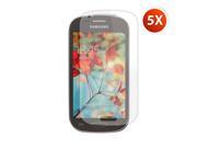 Samsung Galaxy Light T399 5X Custom Fit Clear Screen Guard Protector