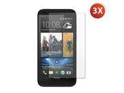 HTC Desire 601 Zara 3X Custom Fit Clear Screen Guard Protector