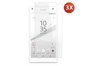 Sony Xperia Z5 Compact 4.6 3X Custom Fit Clear Screen Guard Protector