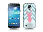 Samsung Galaxy S4 mini I9190 Silicone Case TPU Pink Deer Teal Monogram