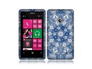 Nokia Lumia 521 Silicone Case TPU Blue Mandala
