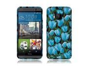 HTC One M9 Silicone Case TPU Fields Of Blue Tulips