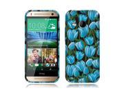 HTC One M8 Mini Silicone Case TPU Fields Of Blue Tulips