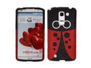 LG G Pro 2 D837 Hard Case Cover Red Ladybug With Full Rhinestones