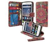 Alcatel OneTouch POP Astro 5042N 5042T Pouch Case Cover Tropical Citrus Mandala Wallet Card