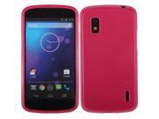 LG Google Nexus 4 E960 Silicone Case TPU Hot Pink