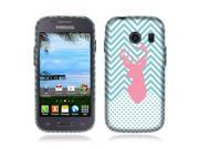Samsung Galaxy Ace Style S765C Galaxy Stardust S766C Silicone Case TPU Pink Deer Teal Monogram