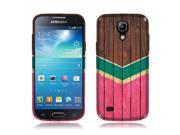 Samsung Galaxy S4 mini I9190 Silicone Case TPU Teal Mint Hot Pink Wood Chevron