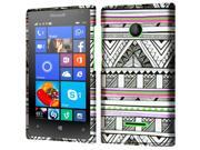 Microsoft Lumia 435 Hard Case Cover Antique Aztec Tribal Texture