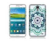 Samsung Galaxy Mega 2 G750F Silicone Case TPU Blue Flower Mandala