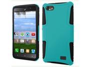 Huawei Raven LTE H892L Hard Cover and Silicone Protective Case Hybrid Teal Black Slim Dual Layer