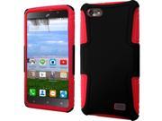 Huawei Raven LTE H892L Hard Cover and Silicone Protective Case Hybrid Black Red Slim Dual Layer