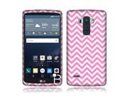 LG G Stylo LS770 G4 Note Silicone Case TPU Pink Mini Chevron