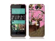 HTC Desire 520 Silicone Case TPU Pink Deer Hunter