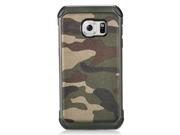 Samsung Galaxy S7 Edge G935 Protector Cover Case Hybrid Black Green Camouflage Black