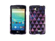 LG Tribute LS660 F60 MS359 Transpyre VS810PP Hard Case Cover Purple Galaxy Abstract Triangles