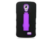 LG F70 D315 Access LTE L31 Protector Cover Case Hybrid BLK PPL Symbiosis With Vertical Stand New
