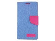 HTC Desire 520 Pouch Case Cover Lite Blue Pink Horizontal Flap Credit Card