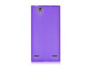 ZTE Lever LTE Z936L Silicone Case TPU Transparent Frosted Purple