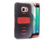 Samsung Galaxy S6 Edge Plus G928 Protector Cover Case Hybrid Black Red With Stand