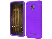 Alcatel Fierce 4 Allura 5056 Pop 4 5.5 Silicone Case Purple Ultra Thin Rugged