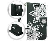 LG K7 Tribute 5 LS675 MS330 M1 Treasure Pouch Case Cover BLK Henna Flap Credit Card Strap