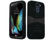 LG K10 Premier LTE L62VL L61AL K428 K430 K420 K420N Protector Cover Case Hybrid Black Stand
