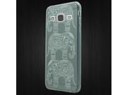 Samsung Galaxy Grand Prime G530 Silicone Case TPU 3D Crystal White Elephant
