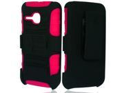 Alcatel One Touch Evolve 5020T Protector Cover Case Hybrid Black HPK Curve Stand Holster