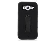 Samsung Galaxy E5 E500 Protector Cover Case Hybrid Black Black Symbiosis With Vertical Stand New