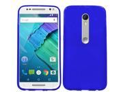 Motorola Moto X Style XT1575 Pure Edition 3rd Gen Silicone Case TPU Dark Blue