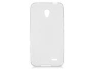 Alcatel OneTouch Conquest 7046T Silicone Case TPU Transparent Frosted White