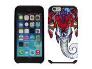 Apple iPhone 6 iPhone 6s Protector Cover Case Hybrid Colorful Elephant Black Fusion