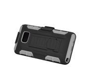 Samsung Galaxy Note 5 N920 Protector Cover Case Hybrid Robot Black Grey Stand With Holster