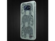 Samsung Galaxy S6 Edge Plus G928 Silicone Case TPU 3D Crystal Black Elephant