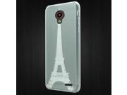 ZTE Prestige N9132 Z828 Z832 Z831 Cheers Avid Trio Silicone Case TPU 3D Crystal WHT Paris Tower