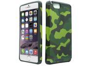 Apple iPhone 6 iPhone 6s Hard Cover and Silicone Protective Case Hybrid Green Camo Black Fusion