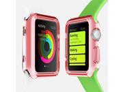 Apple Watch Sport Edition 42mm Apple Watch Series 2 42mm 2nd Gen 2016 Silicone Case TPU Clear Red