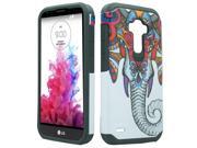 LG G Stylo LS770 G4 Note G Vista 2 H740 2nd 2015 Protector Case Hybrid Colorful Elephant BLK Fusion