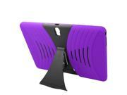 Samsung Galaxy Tab S 10.5 T800 Hard Cover and Silicone Protective Case Hybrid Purple Black w Stand