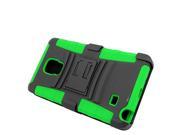 Samsung Galaxy Note Edge N915 Protector Cover Case Hybrid Robot Black Green Stand Holster