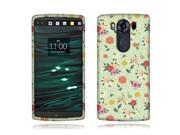 LG V10 H900 VS990 H901 H968 H961N Silicone Case TPU Colorful Flowers on Sea Foam Pattern