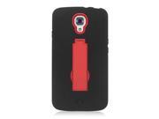 LG Volt F90 LS740 Protector Cover Case Hybrid Black Red Symbiosis With Vertical Stand