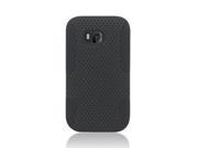 Nokia Lumia 822 Hard Cover and Silicone Protective Case Hybrid Perforated Black Black