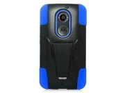 Motorola Moto X 2014 2nd Generation Protector Cover Case Hybrid Black Blue Y Stand